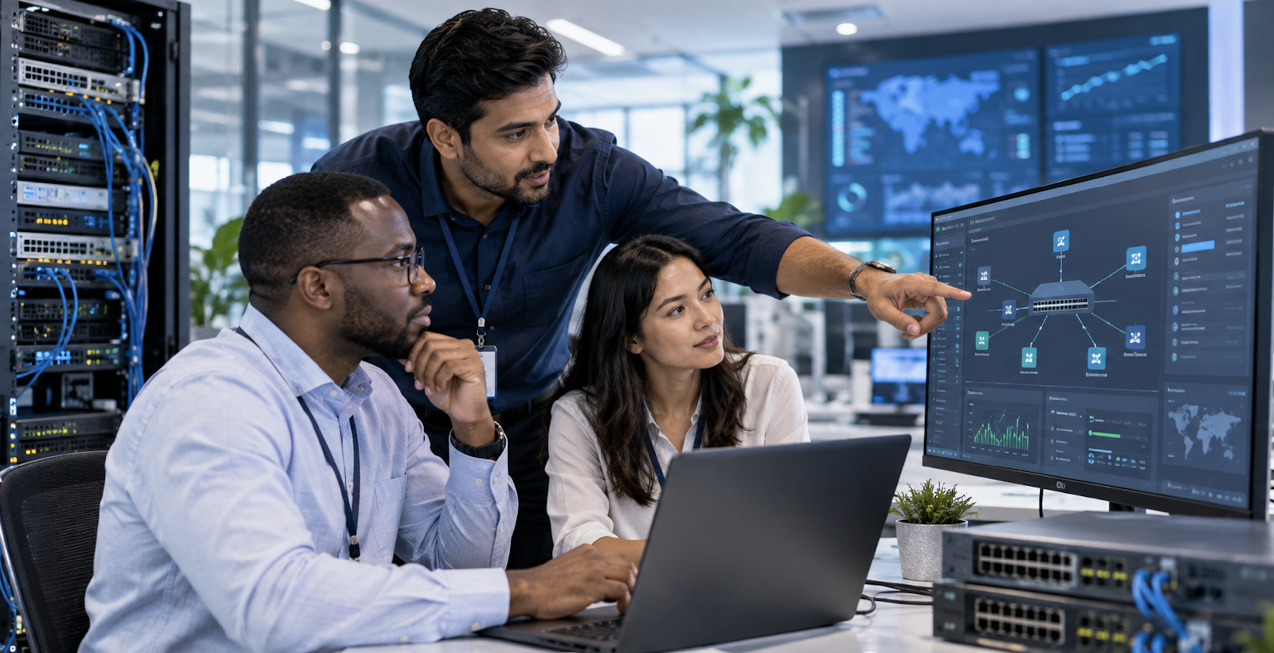 Team working together